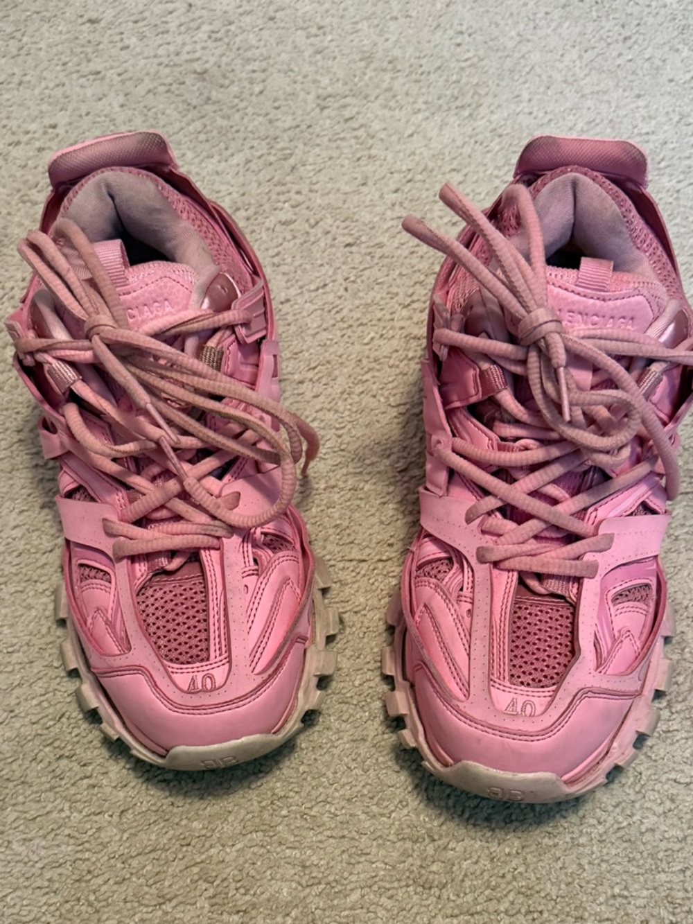 Balenciaga ALL pink track sneakers